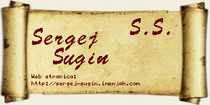 Sergej Šugin vizit kartica